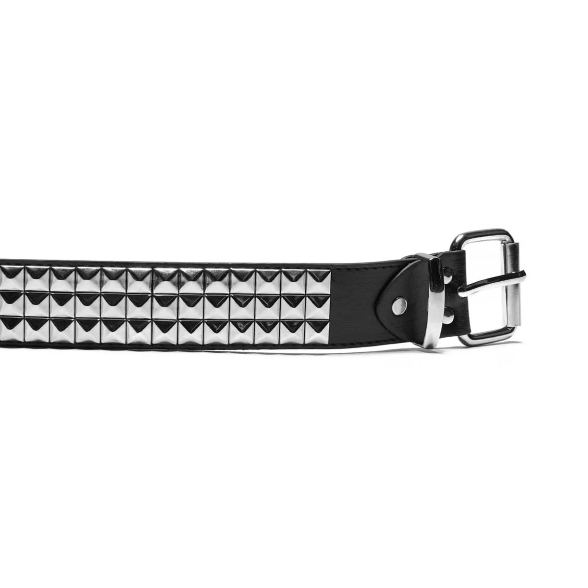 CCS Pyramid Studded Belt - 3 Row - Black - Image 3