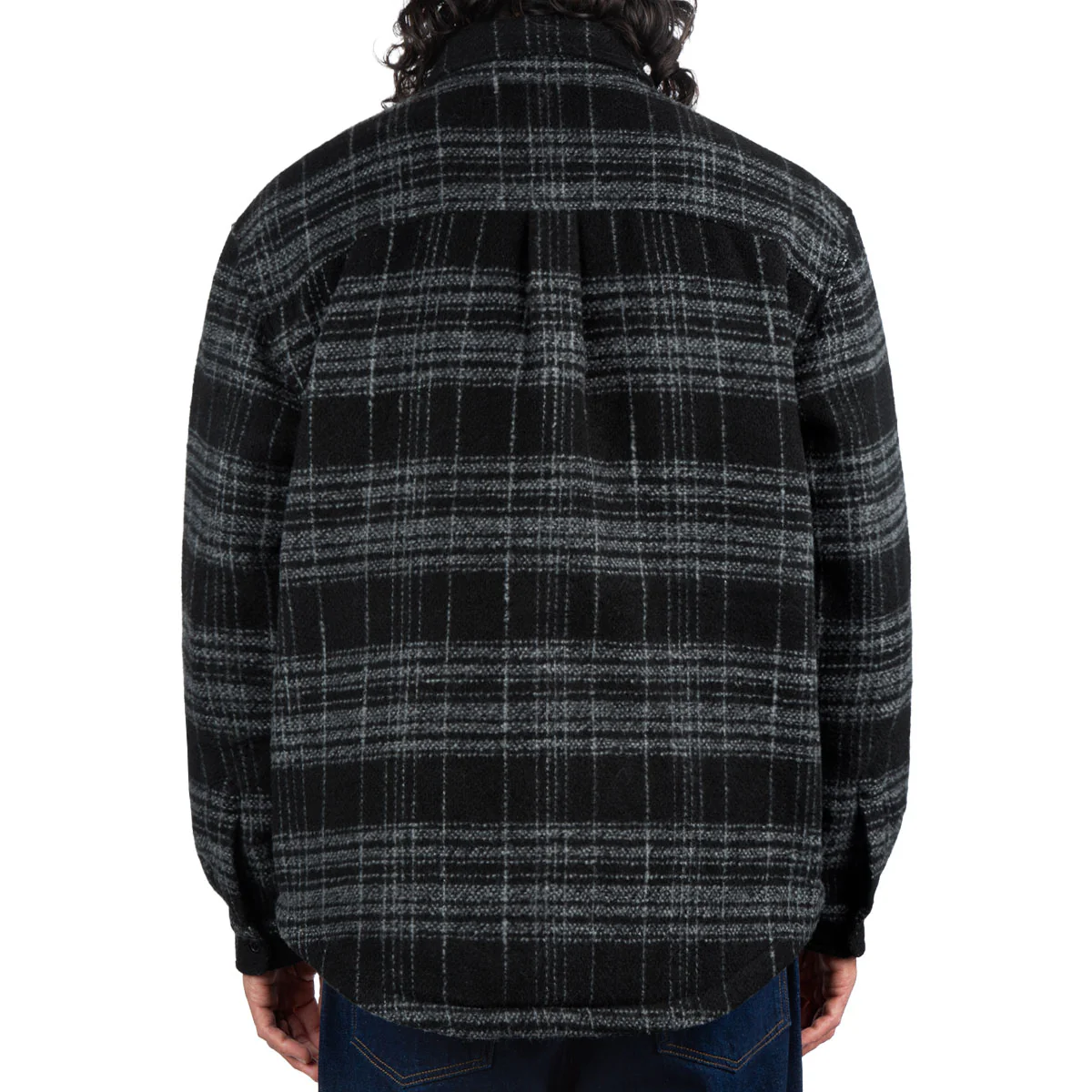 CCS Quilted Flannel Jacket - Black/White - Image 4