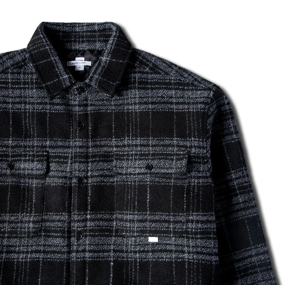 CCS Quilted Flannel Jacket - Black/White - Image 8