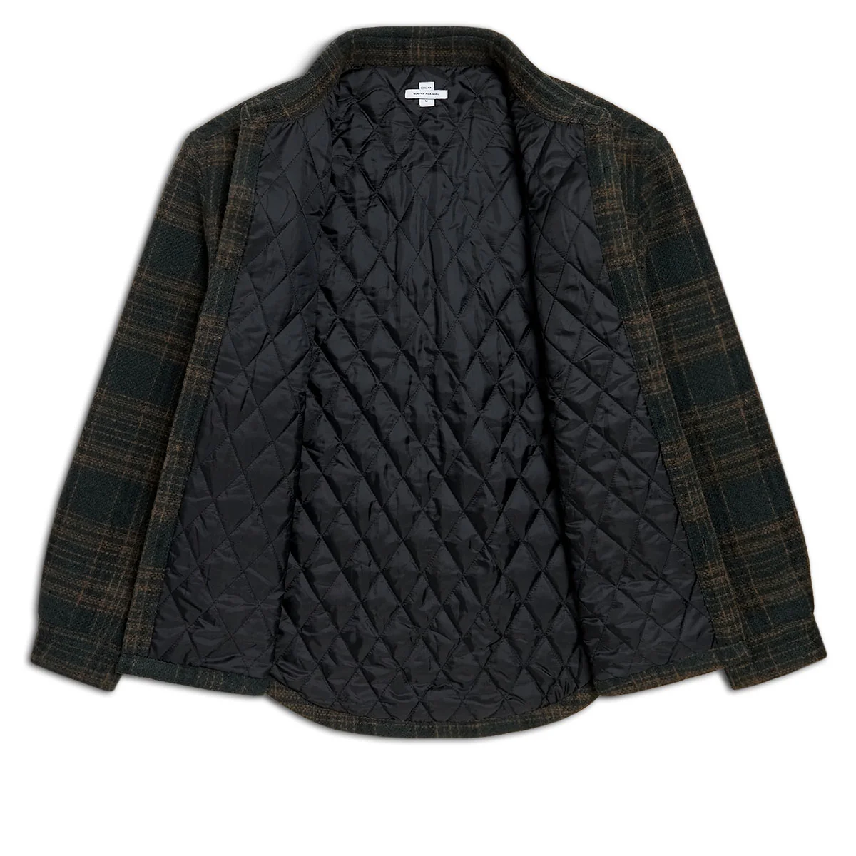 CCS Quilted Flannel Jacket - Green/Brown - Image 6