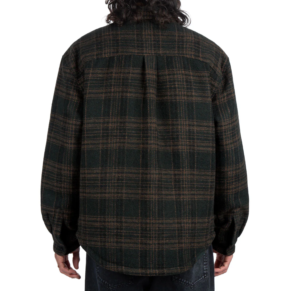 CCS Quilted Flannel Jacket - Green/Brown - Image 9