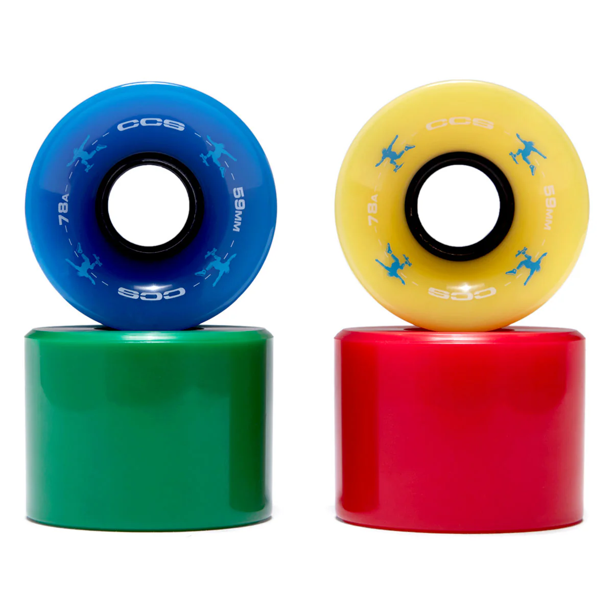CCS Retro Cruiser 78a Skateboard Wheels - Multi - 59mm - Image 2