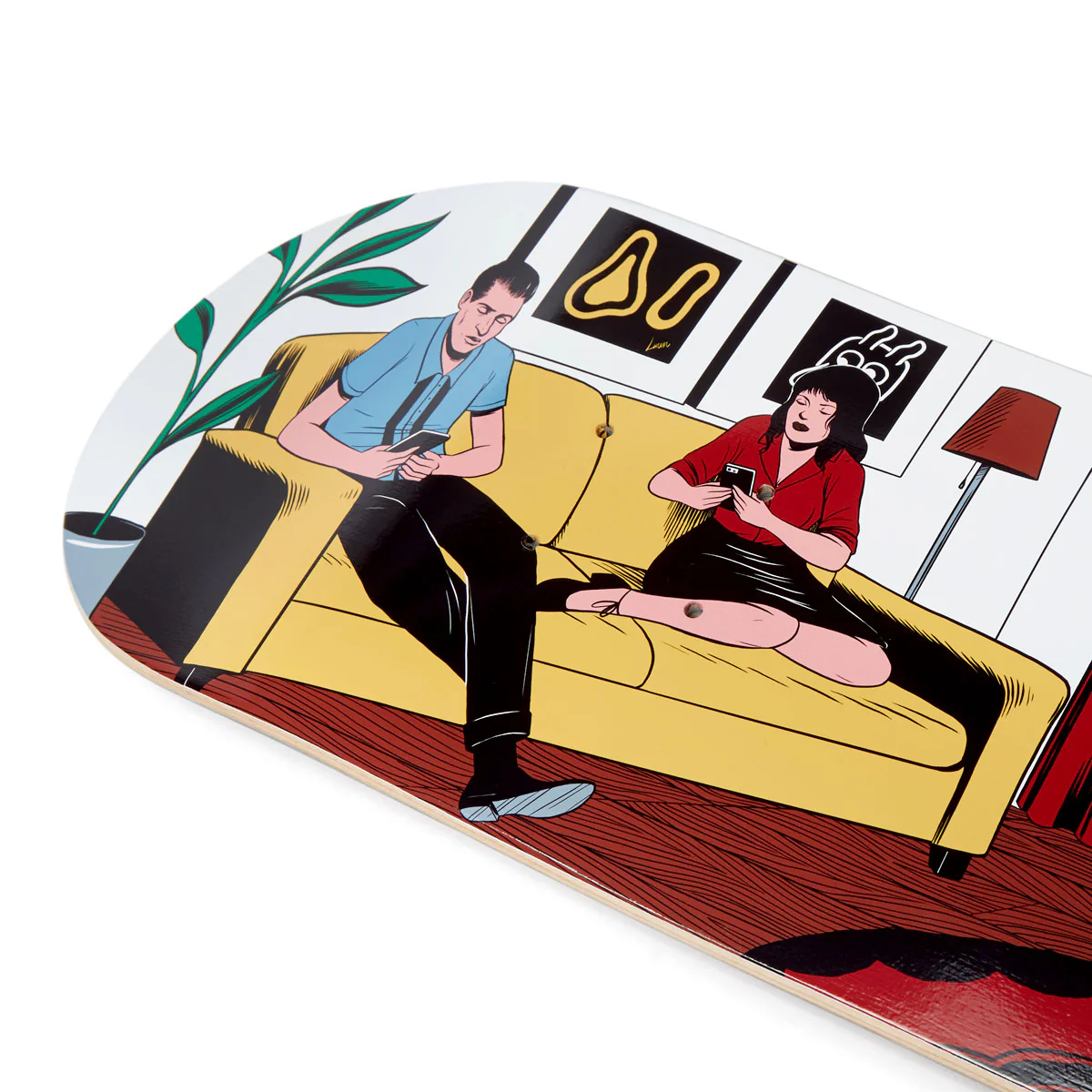 CCS Screen Time Still Watching Skateboard Deck - Multi - Image 3