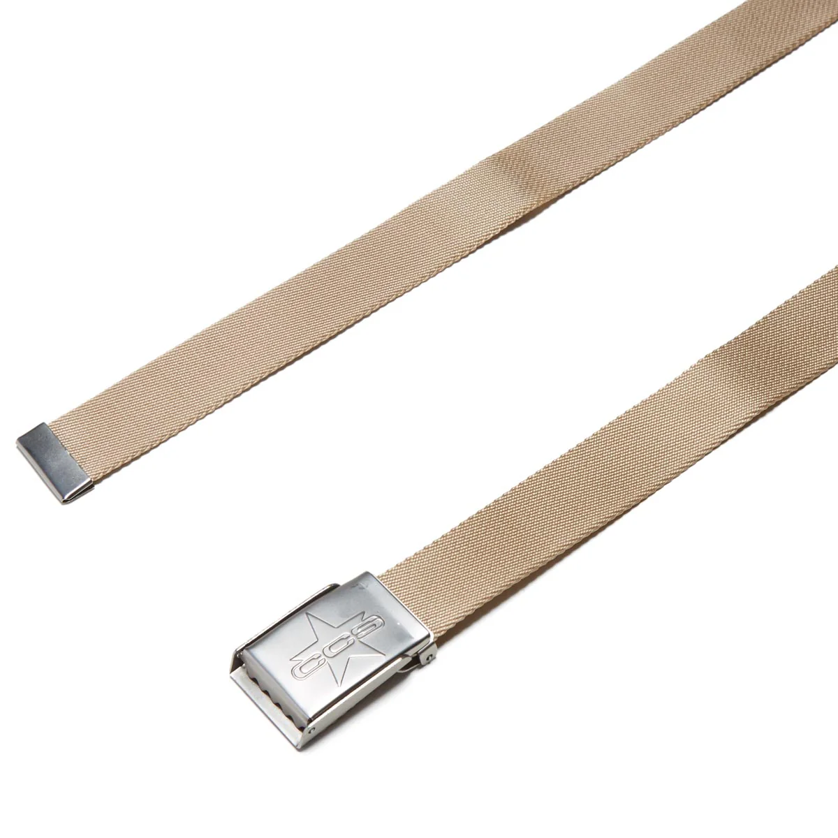 CCS Silver 97 Star Web Belt -  Tan - Image 2
