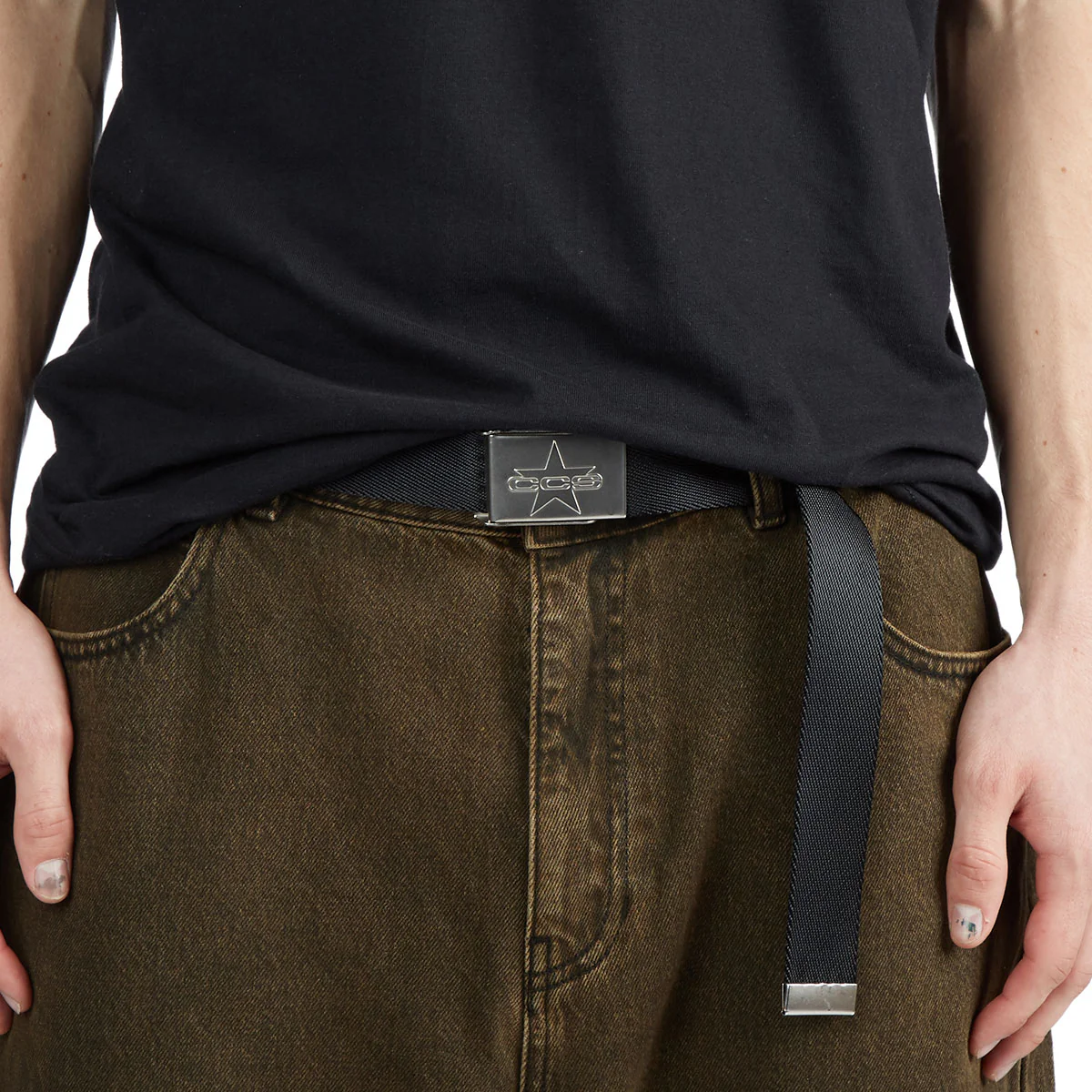 CCS Silver 97 Star Web Belt -  Tan - Image 3