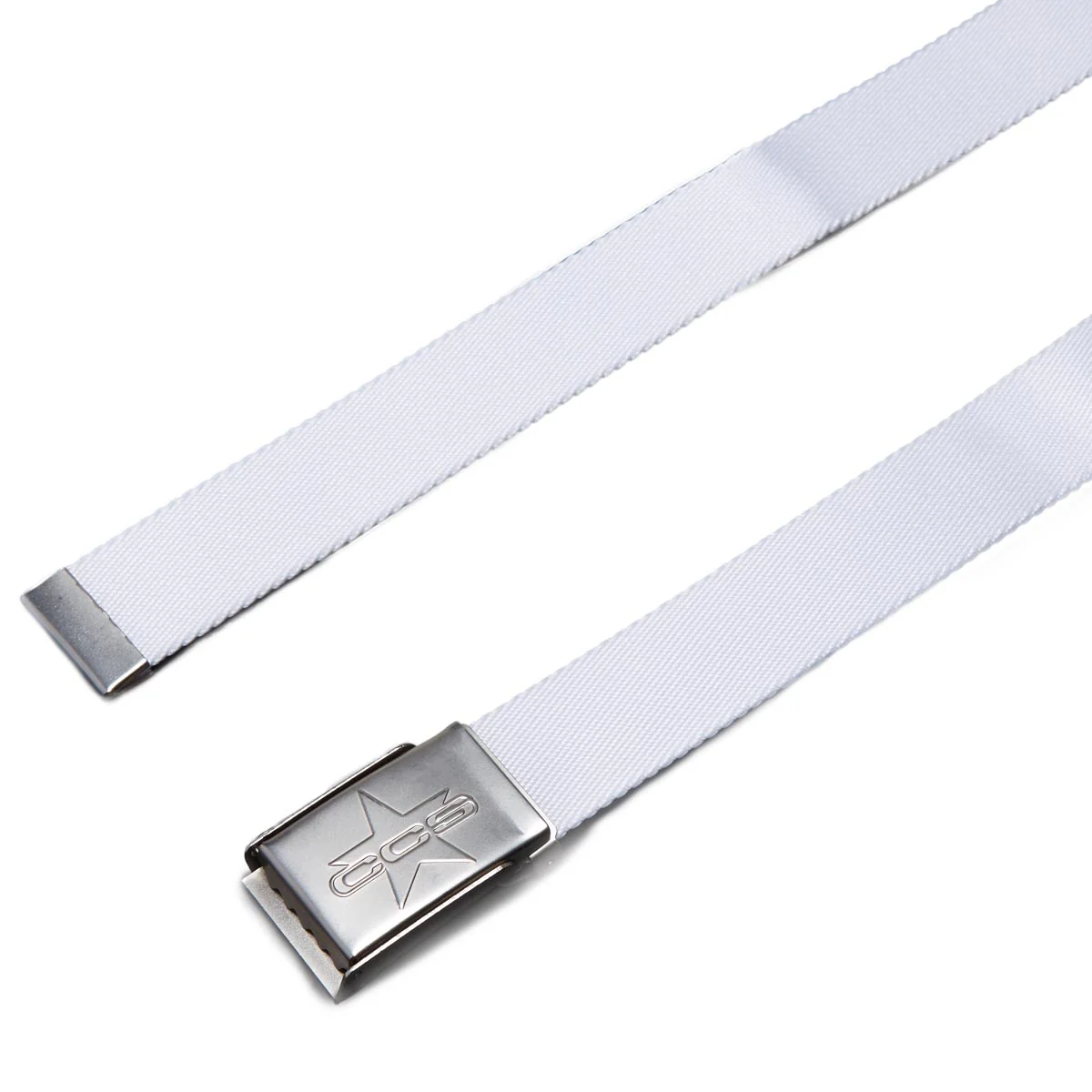 CCS Silver 97 Star Web Belt - White - Image 2