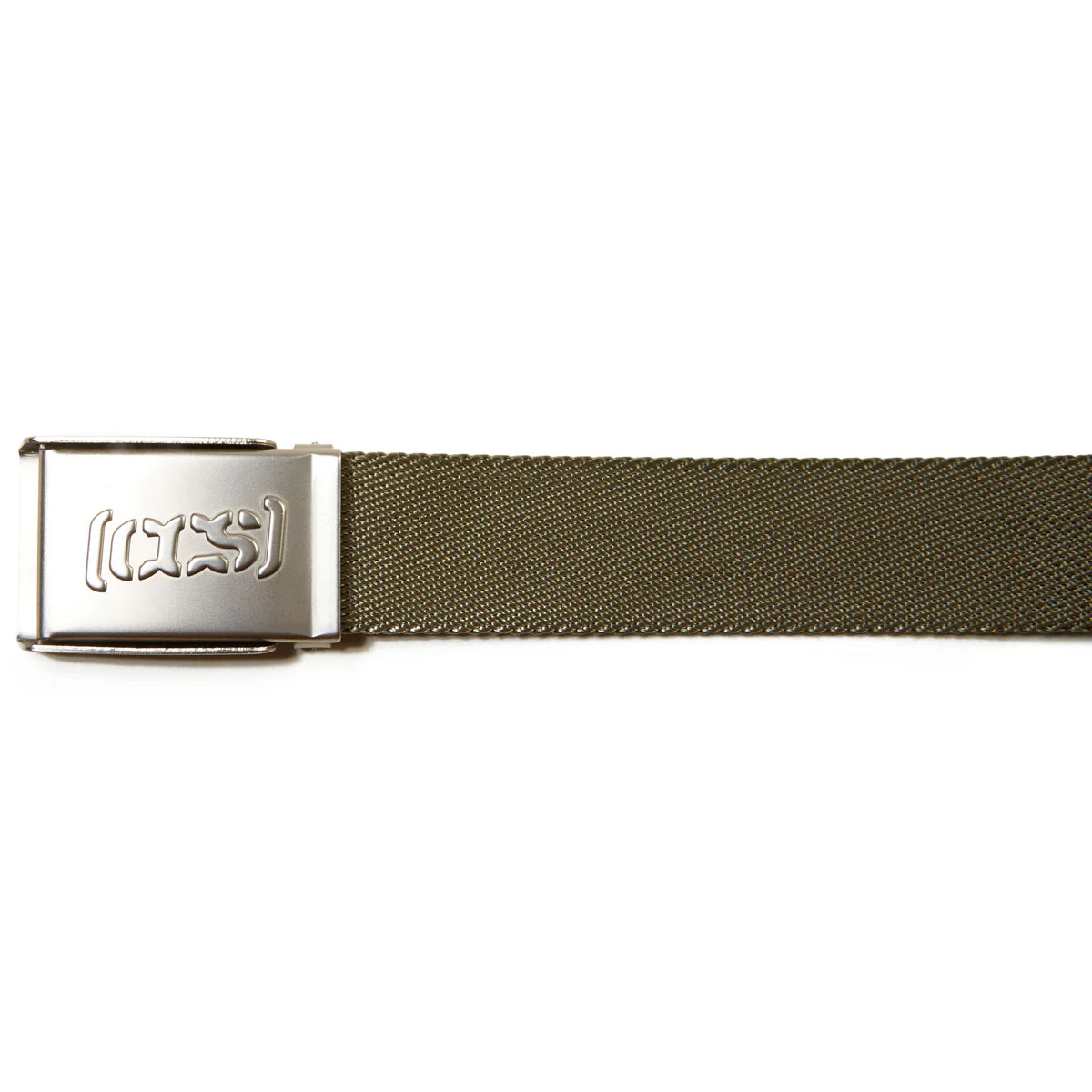 CCS Silver Logo Buckle Belt - Olive - Image 3