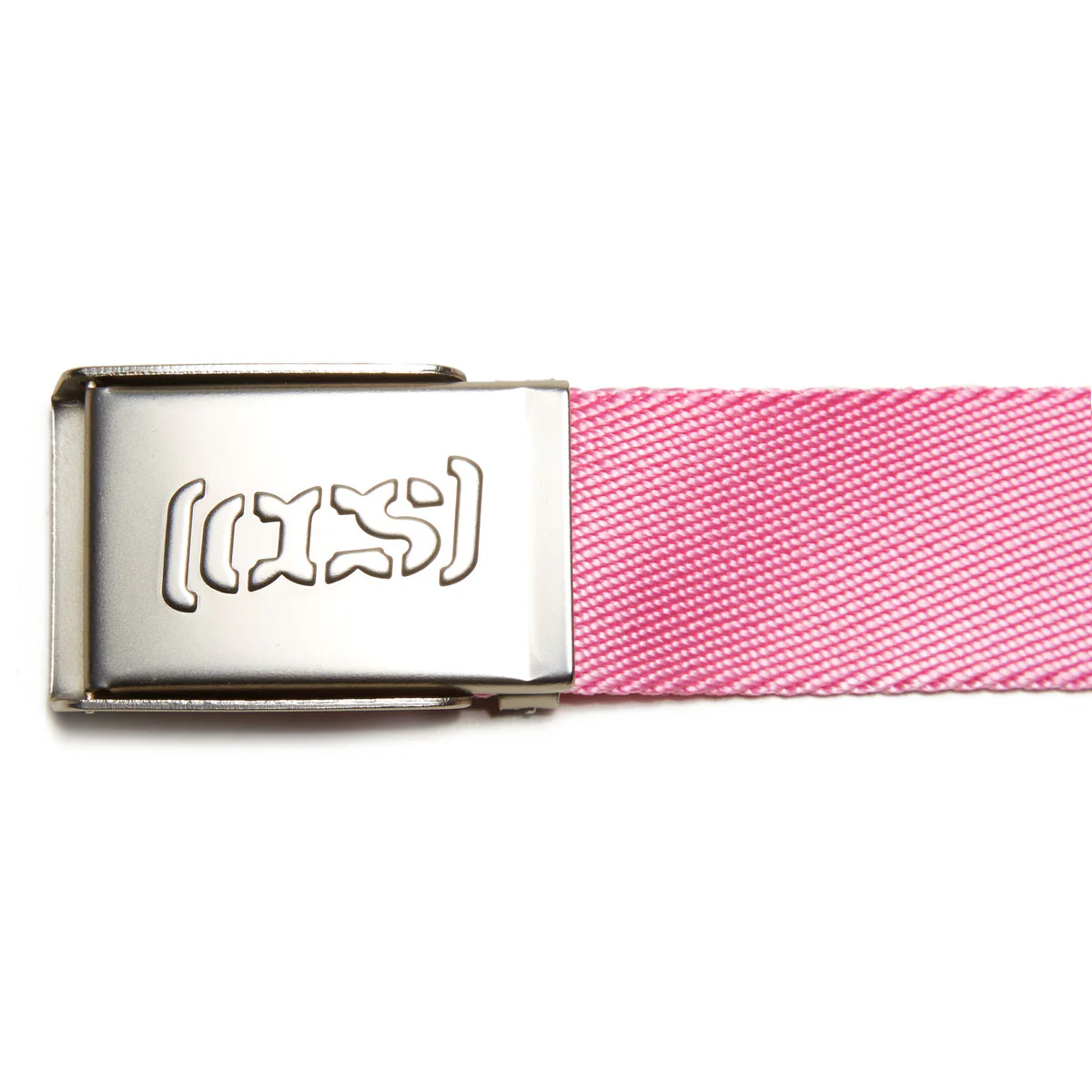 CCS Silver Logo Buckle Belt - Pink - Image 3