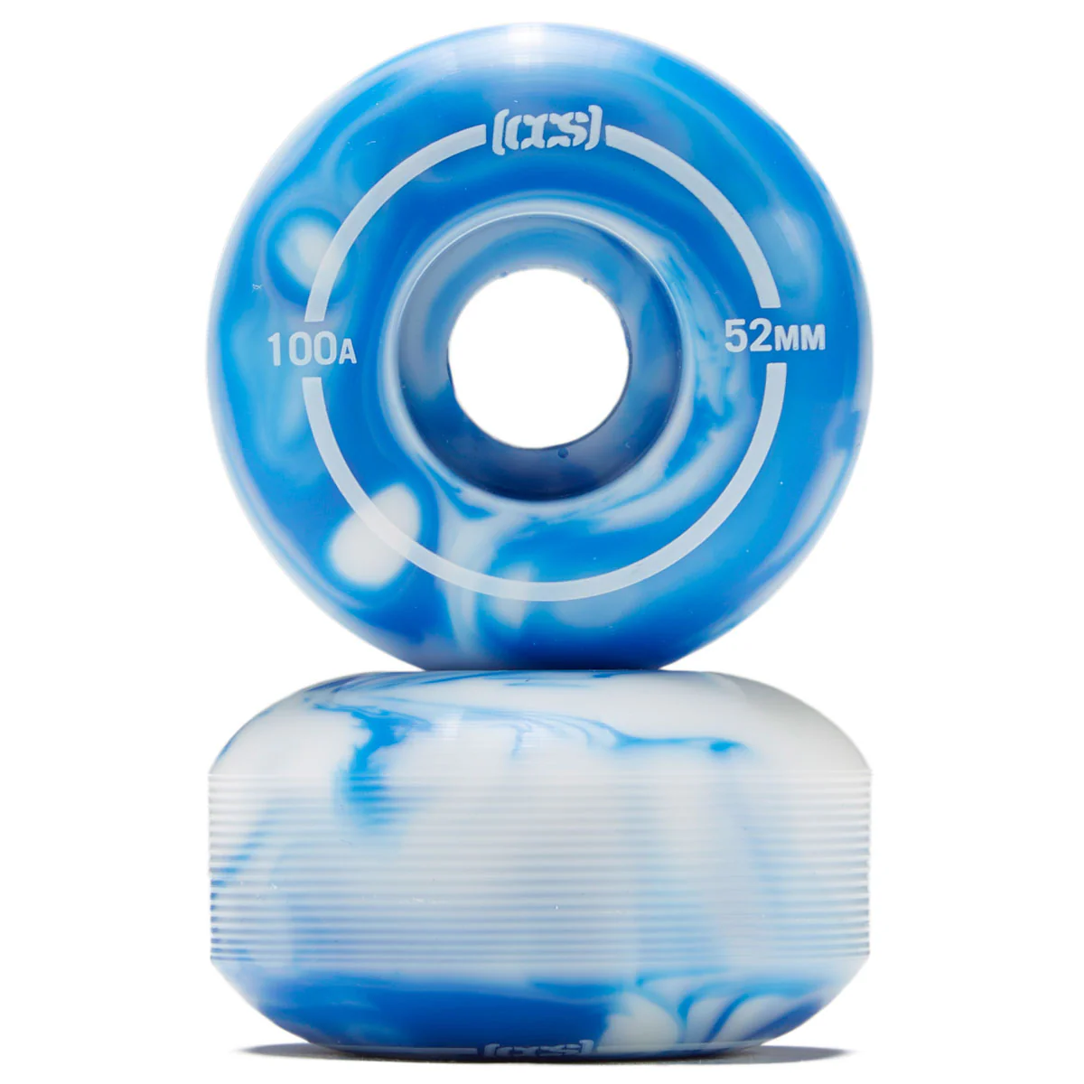 CCS Swirl Skateboard Wheels - Blue - 52mm - Image 2