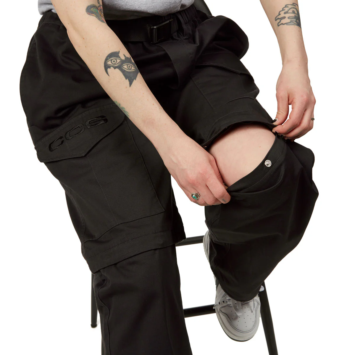 CCS Snap On Cargo Pants - Black - Image 4