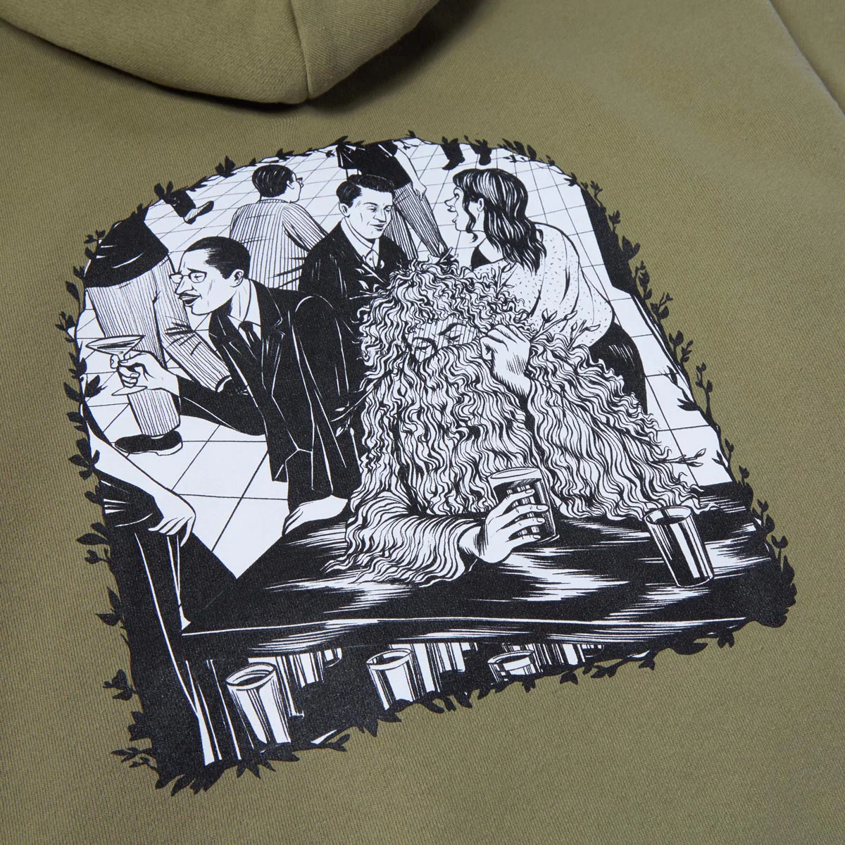 CCS Social Camouflage Bar Hoodie - Olive - Image 4