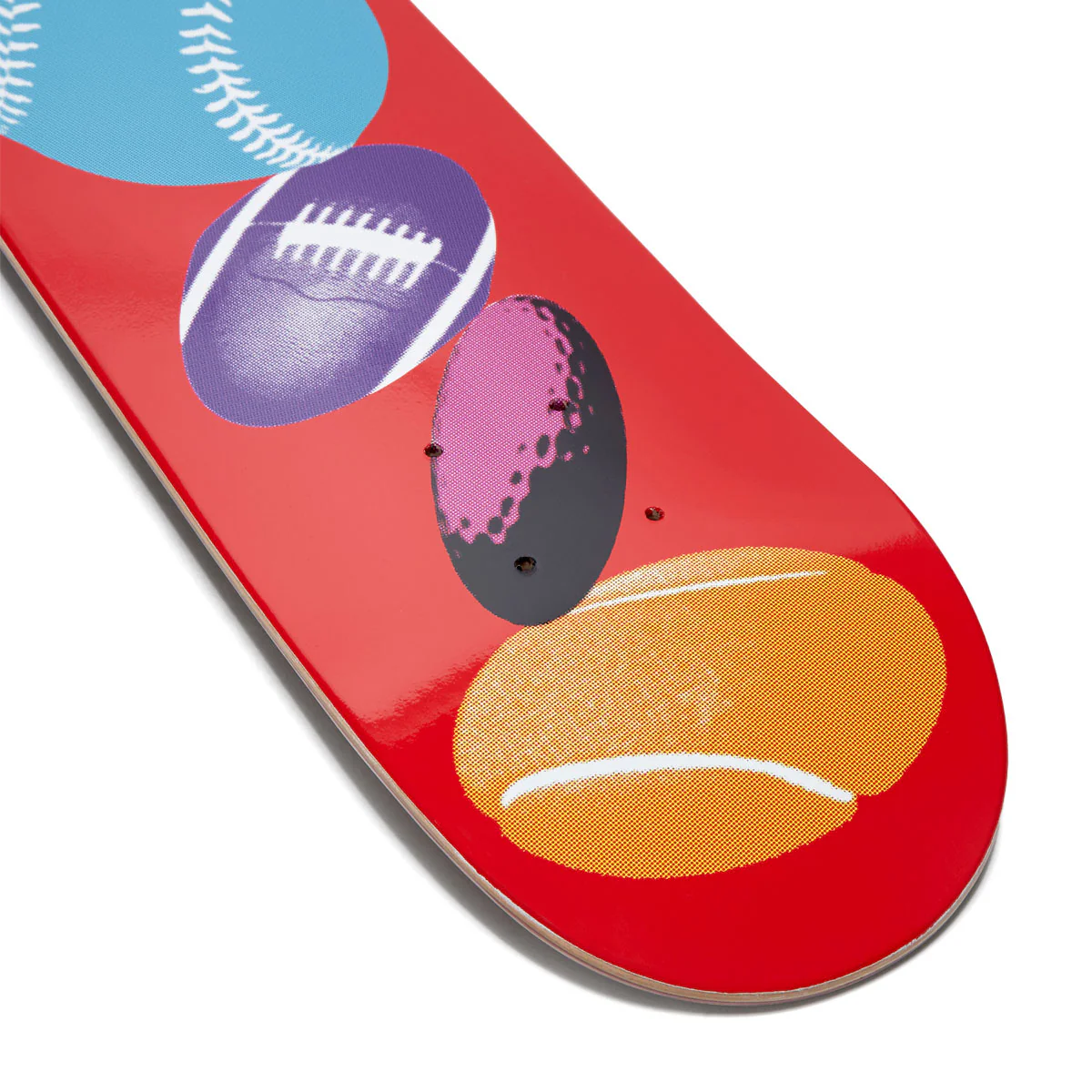 CCS Sports Ball Mini Skateboard Complete - Red - Image 4
