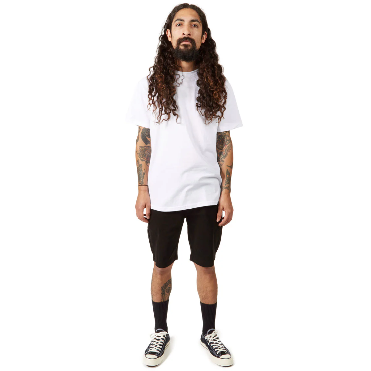 CCS Stretch Chino Shorts - Black - Image 3