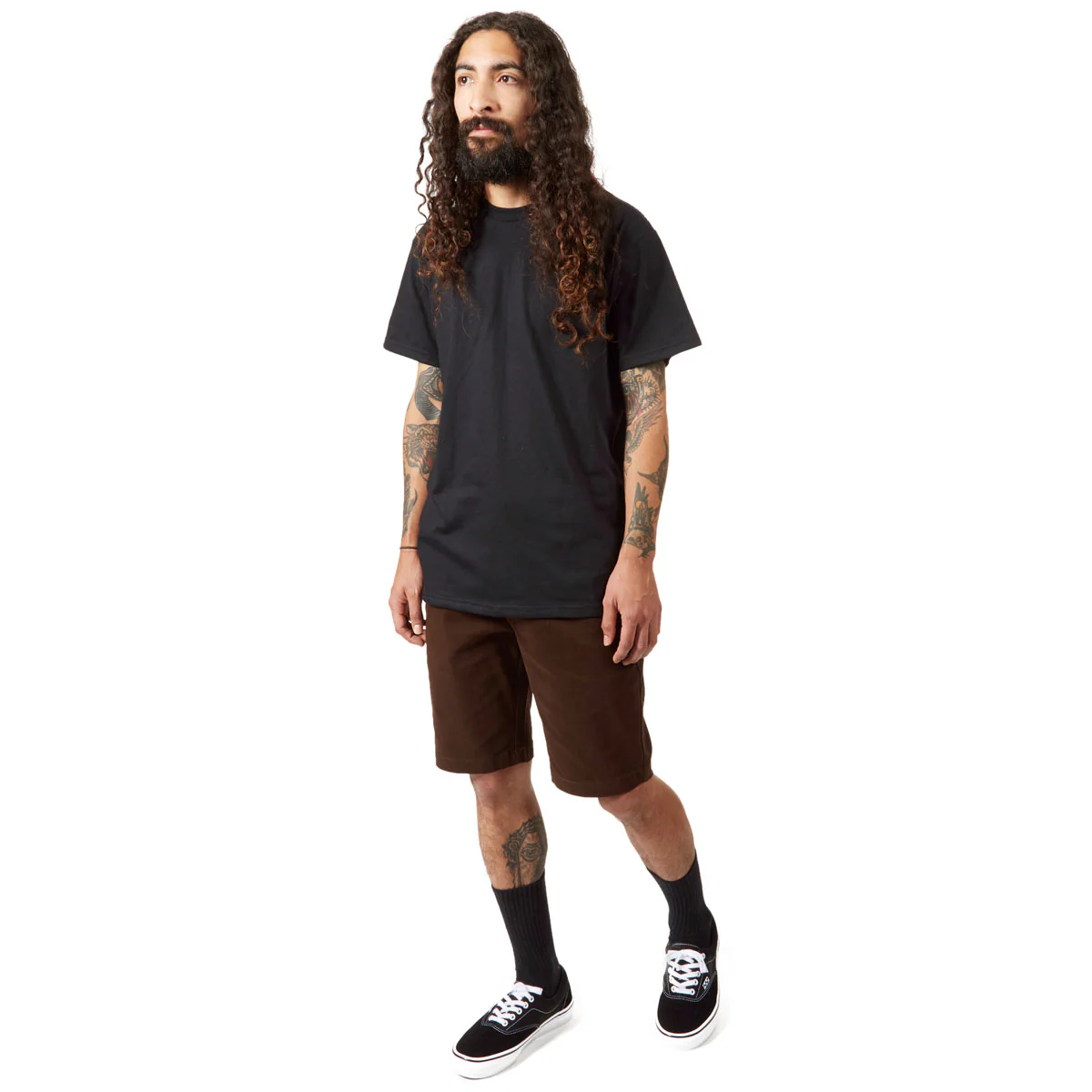 CCS Stretch Chino Shorts - Chocolate - Image 3