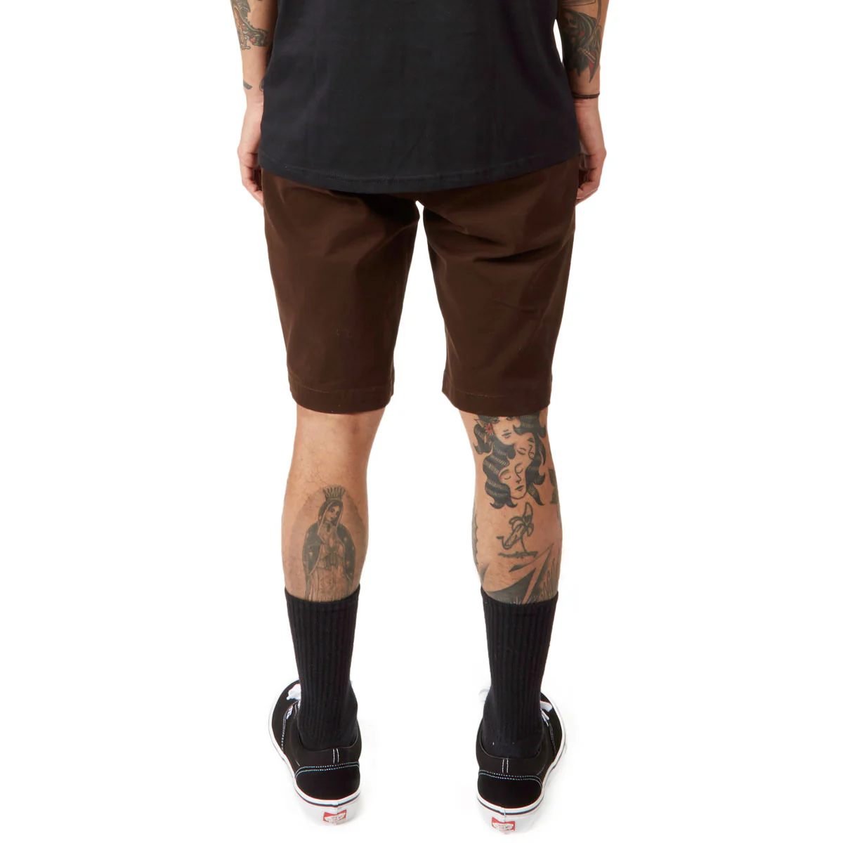 CCS Stretch Chino Shorts - Chocolate - Image 5