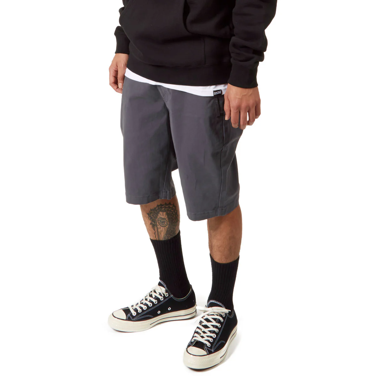 CCS Stretch Chino Shorts - Grey - Image 4