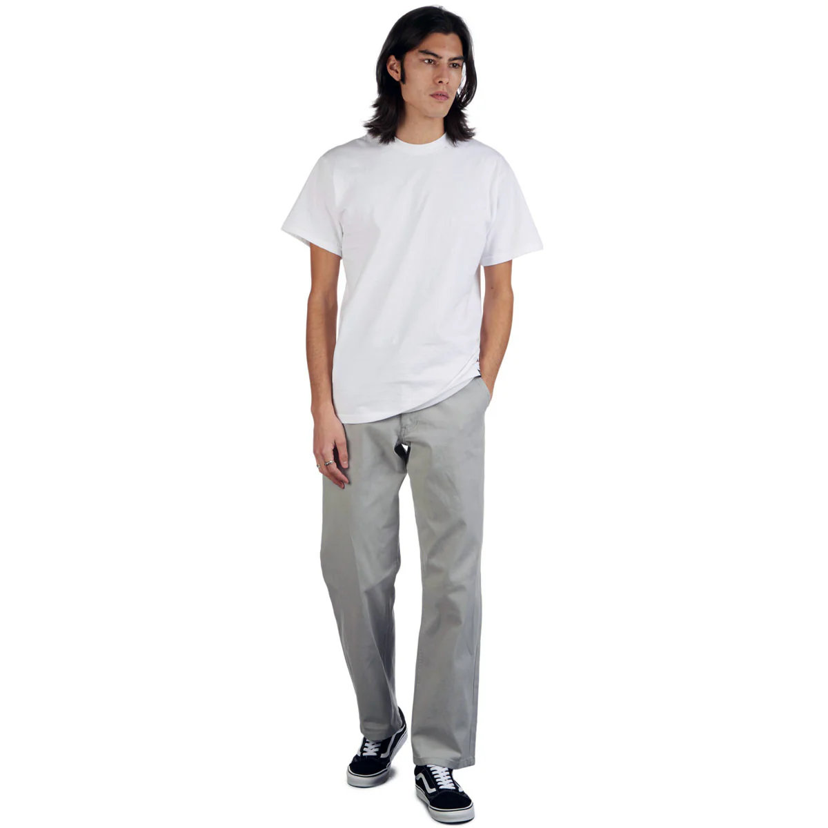 CCS Relaxed Stretch Chino Pants - Dove Grey - Image 3