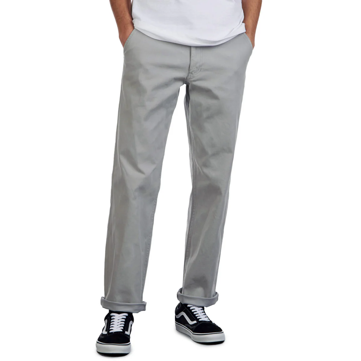 CCS Relaxed Stretch Chino Pants - Dove Grey - Image 5