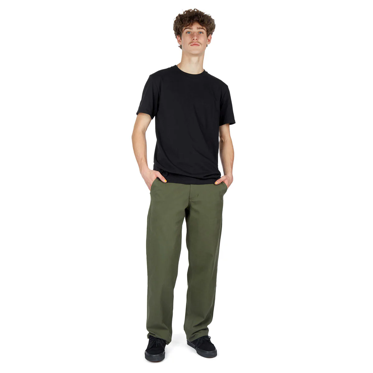 CCS Relaxed Stretch Chino Pants - Olive - Image 3