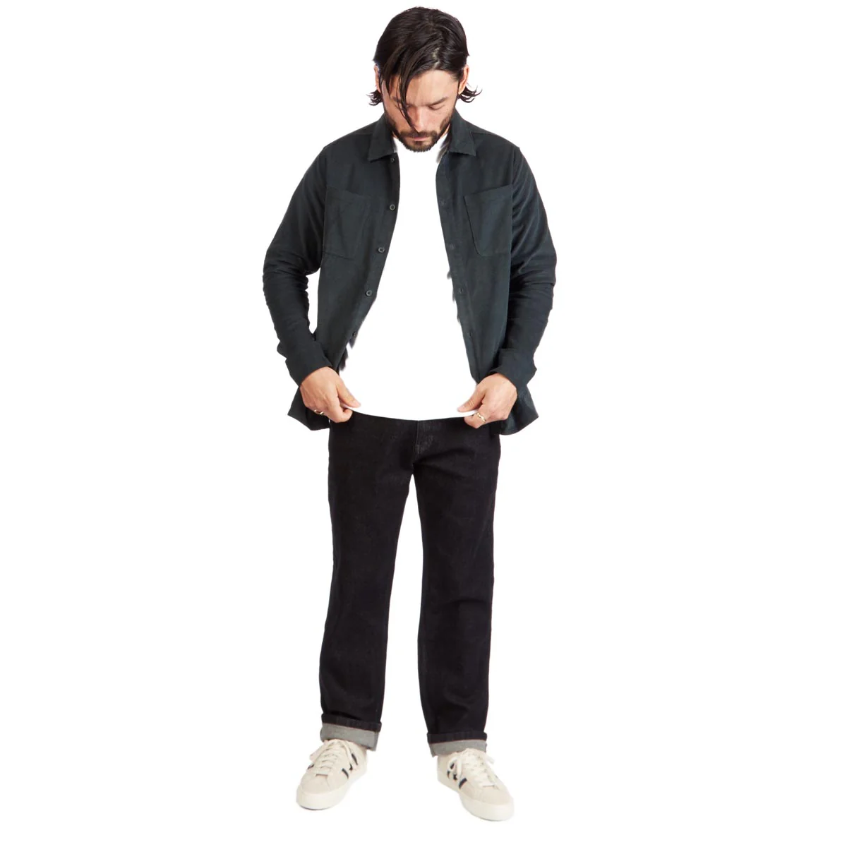 CCS Relaxed Stretch Denim Jeans - 12oz Black - Image 3