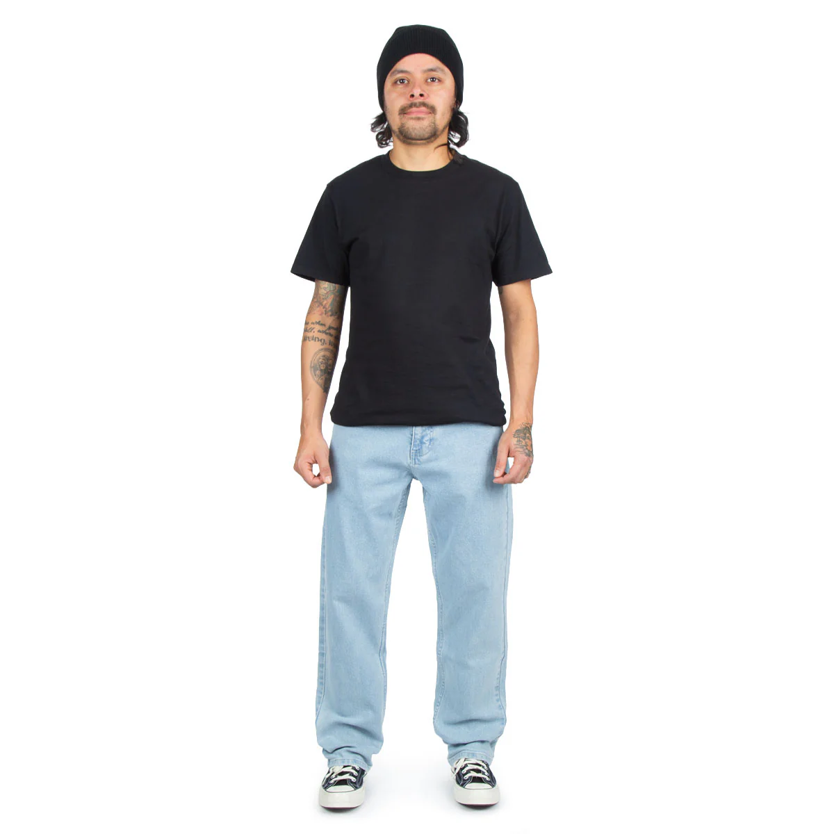 CCS Relaxed Stretch Denim Jeans - 12oz Bleach Wash - Image 3