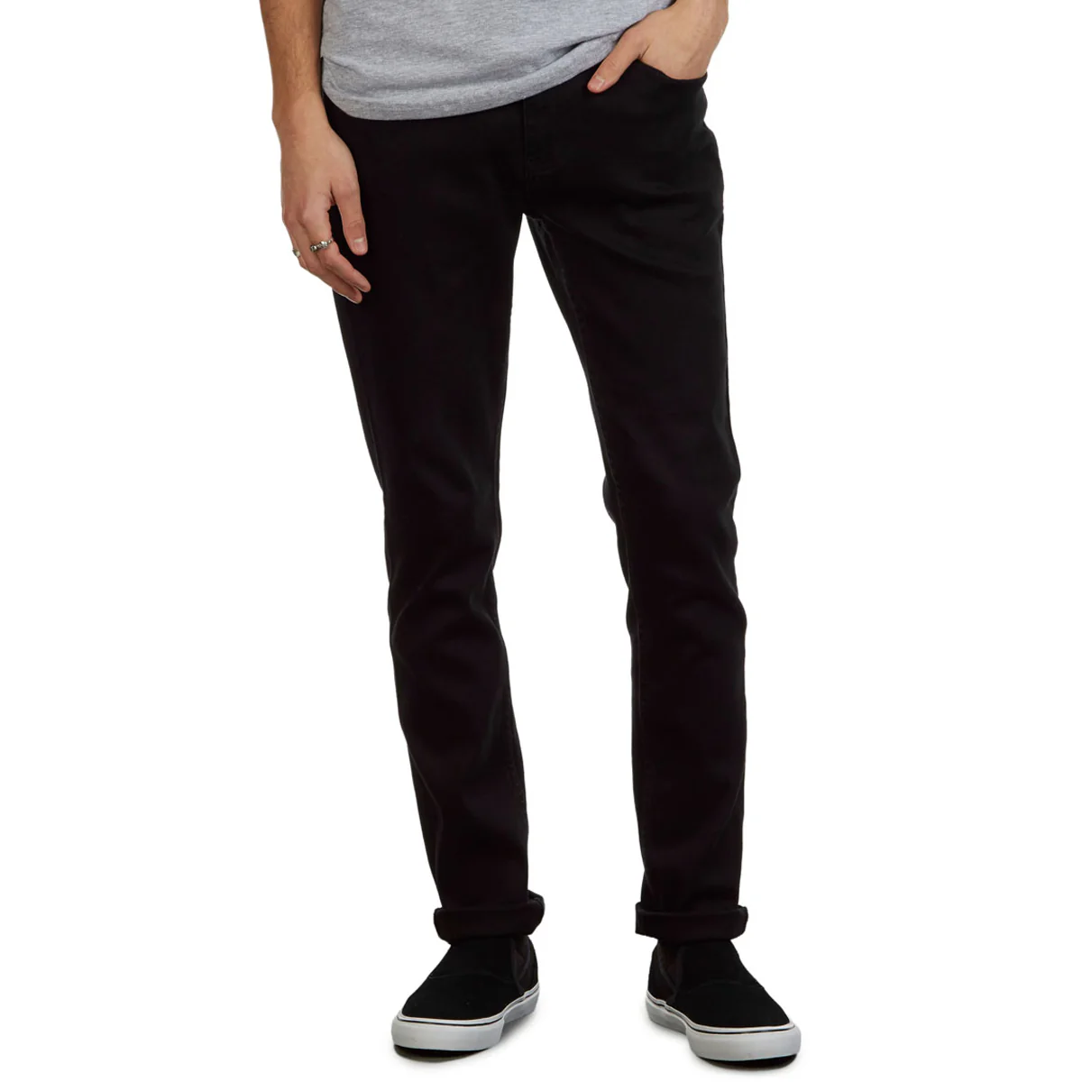 CCS Skinny Stretch Denim Jeans - 12oz Black - Image 5