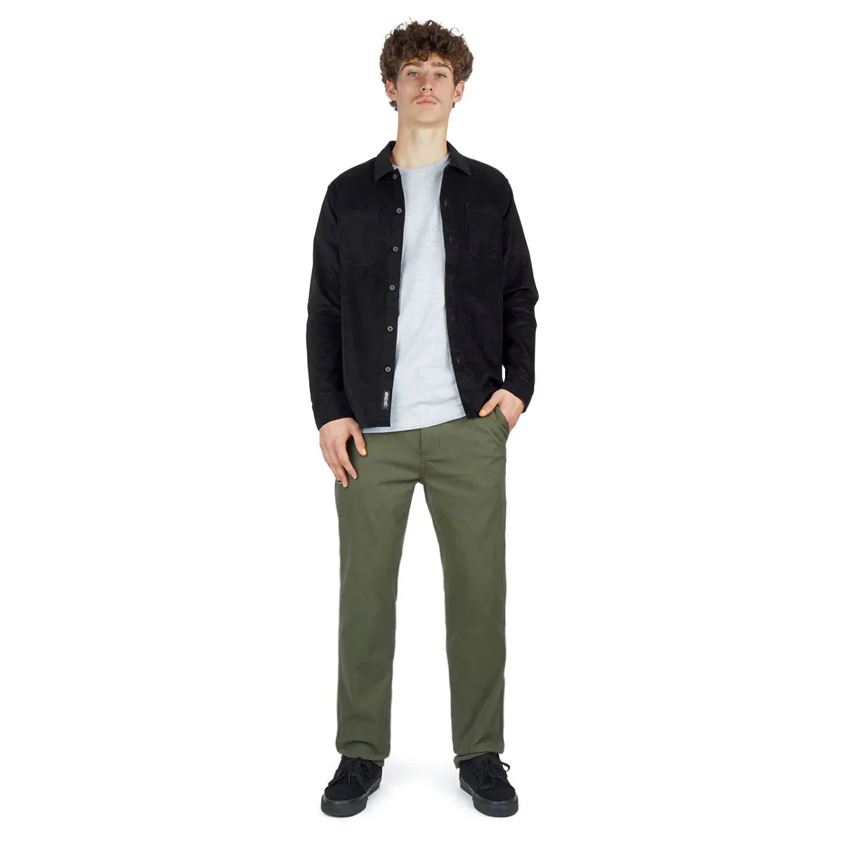 CCS Slim Stretch Chino Pants - Olive - Image 4