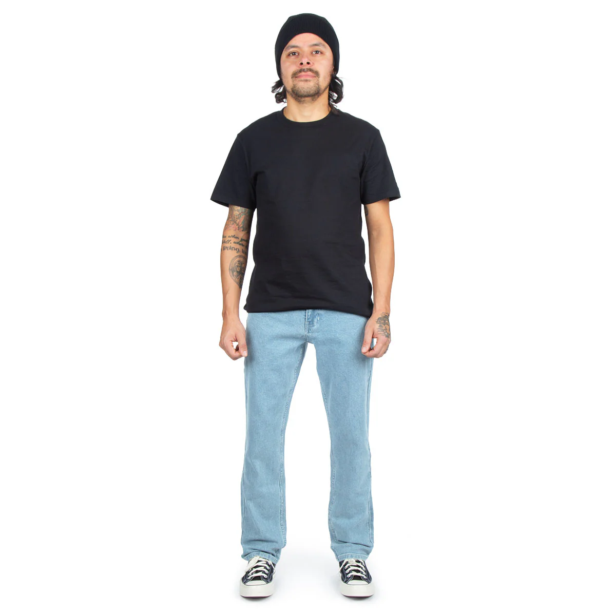 CCS Slim Stretch Denim Jeans - 12oz Bleach Wash - Image 3