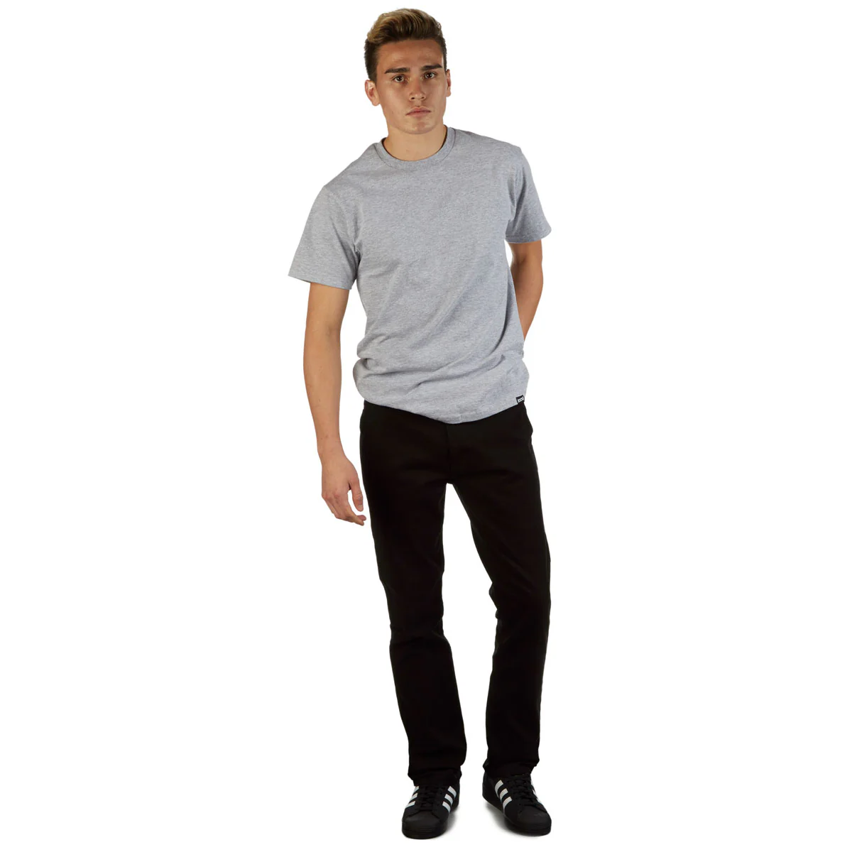 CCS Straight Stretch Chino Pants - Black - Image 3