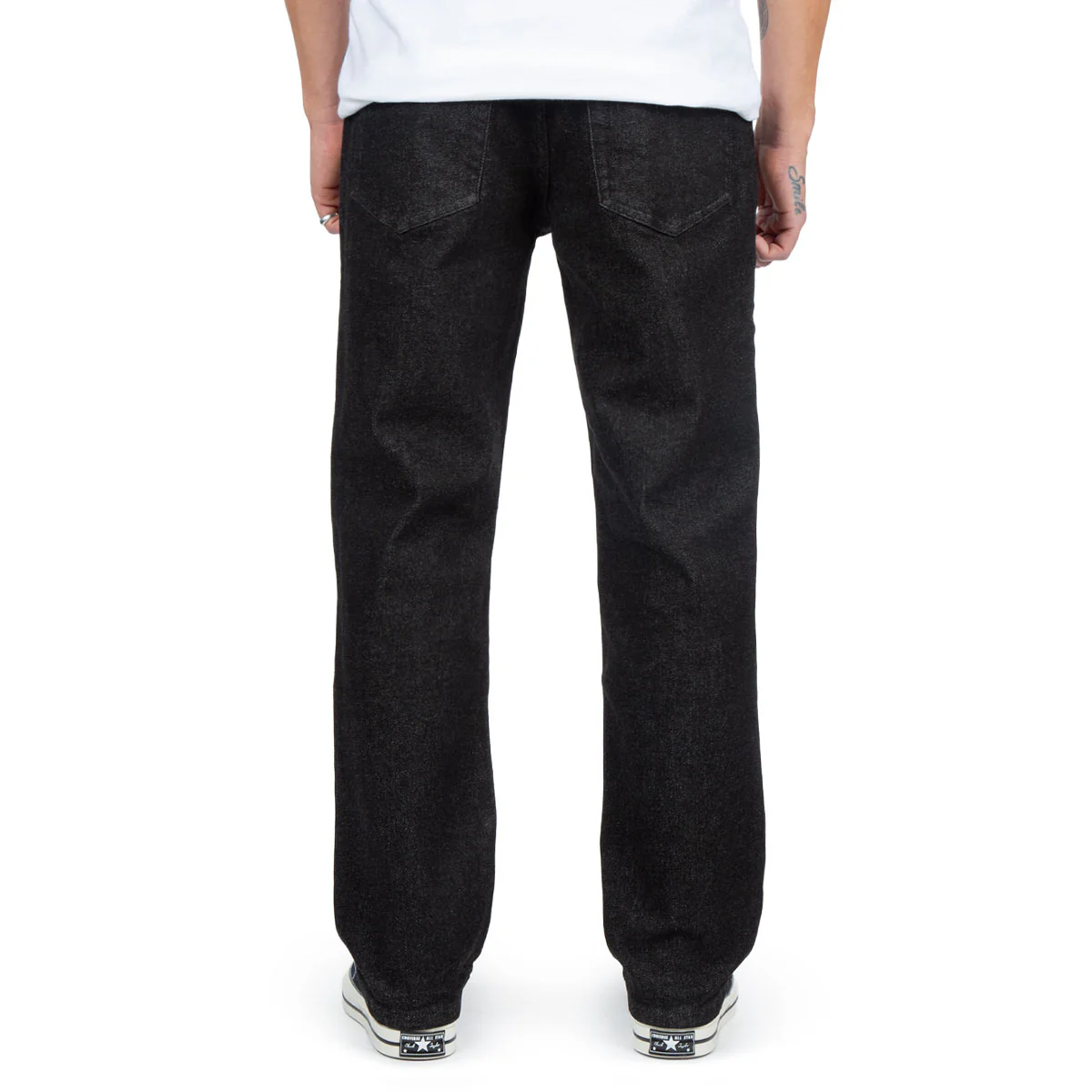 CCS Straight Stretch Denim Jeans - 12oz Black - Image 4