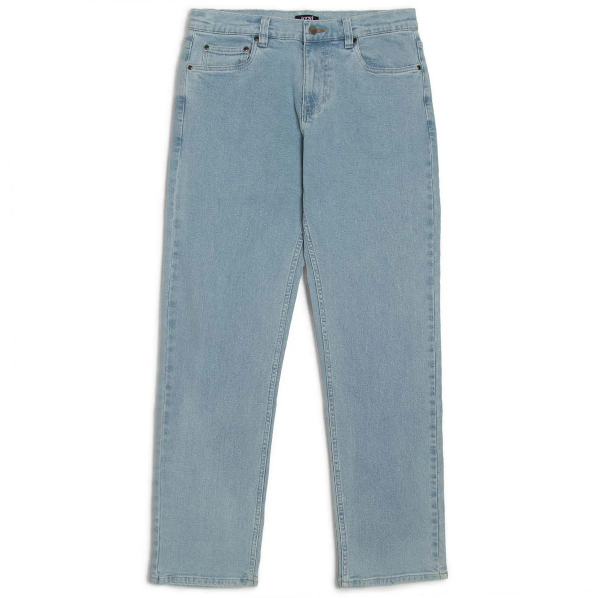 CCS Straight Stretch Denim Jeans - 12oz Bleach Wash - Image 2