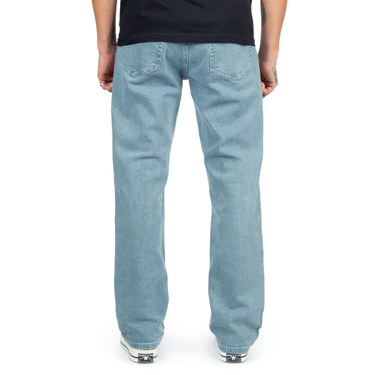 CCS Straight Stretch Denim Jeans - 12oz Bleach Wash - Image 4