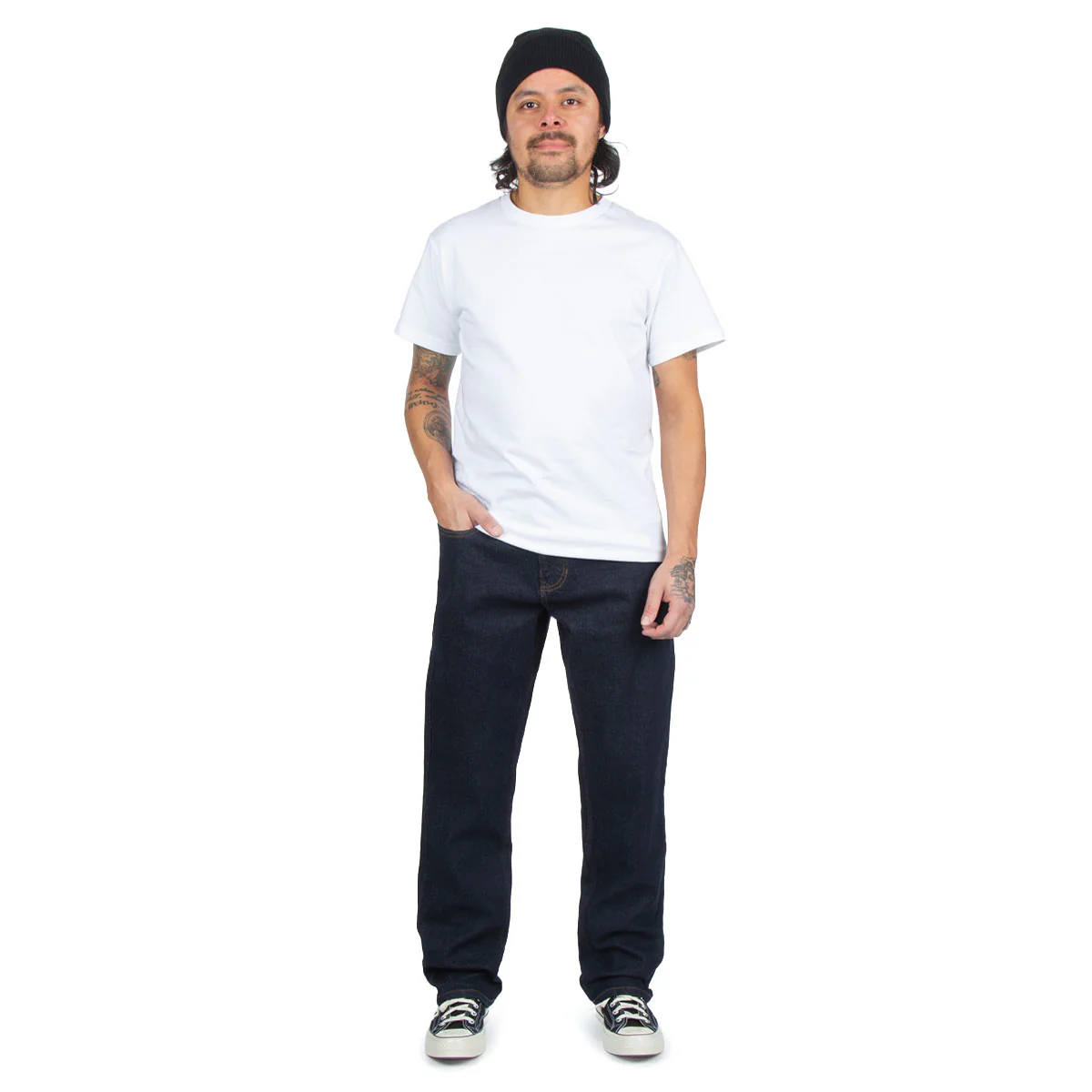CCS Straight Stretch Denim Jeans - 12oz Indigo - Image 3