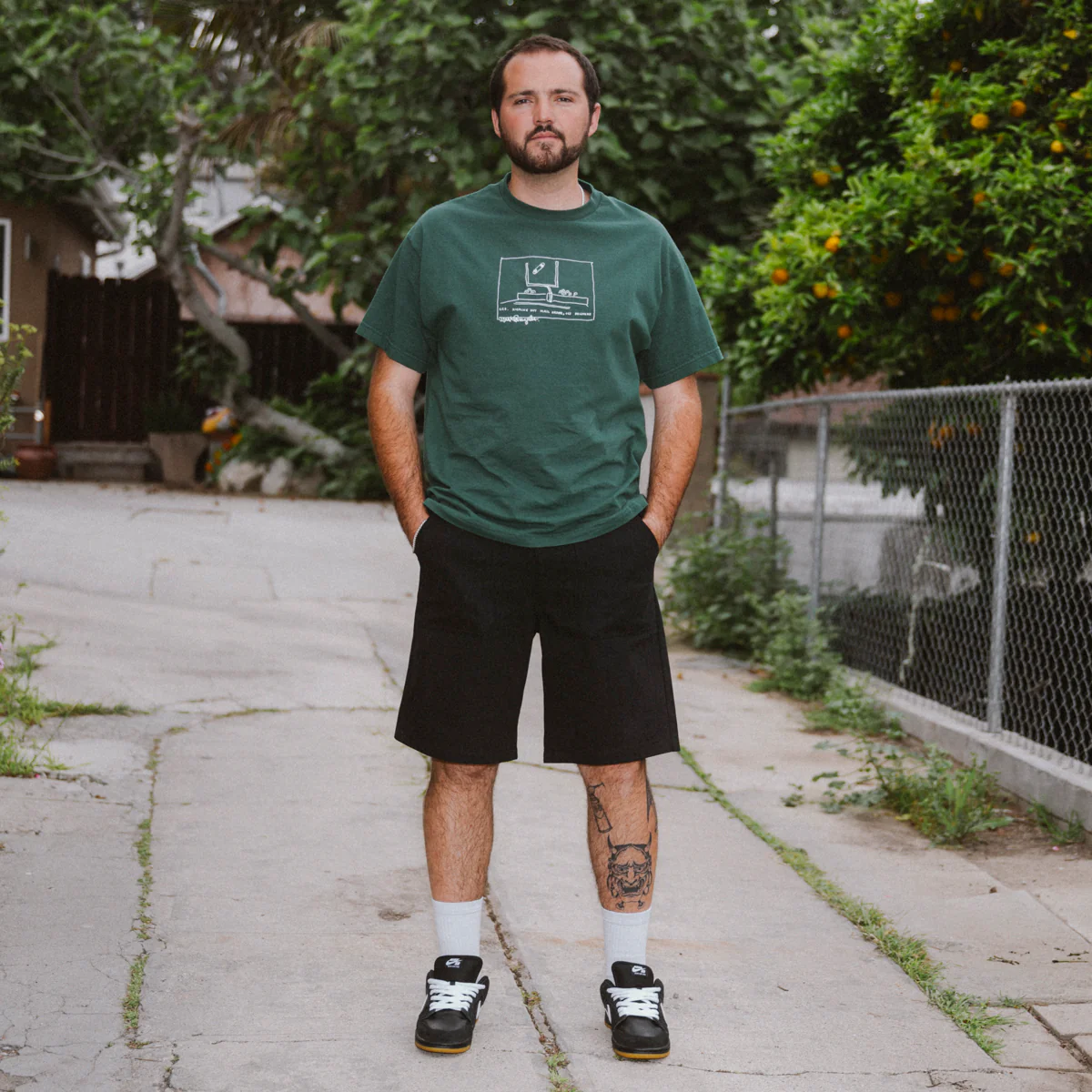 CCS Surplus Herringbone Shorts - Black - Image 2
