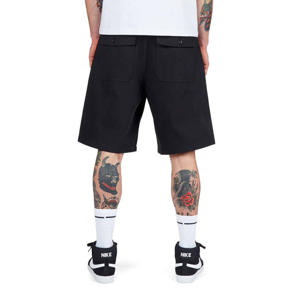 CCS Surplus Herringbone Shorts - Black - Image 5