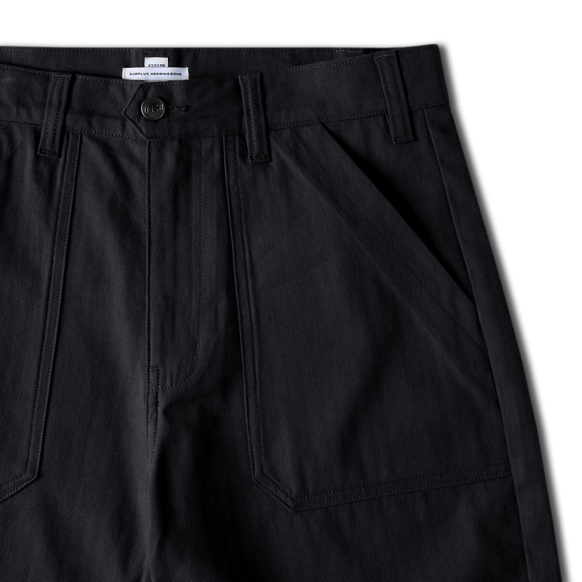 CCS Surplus Herringbone Shorts - Black - Image 7