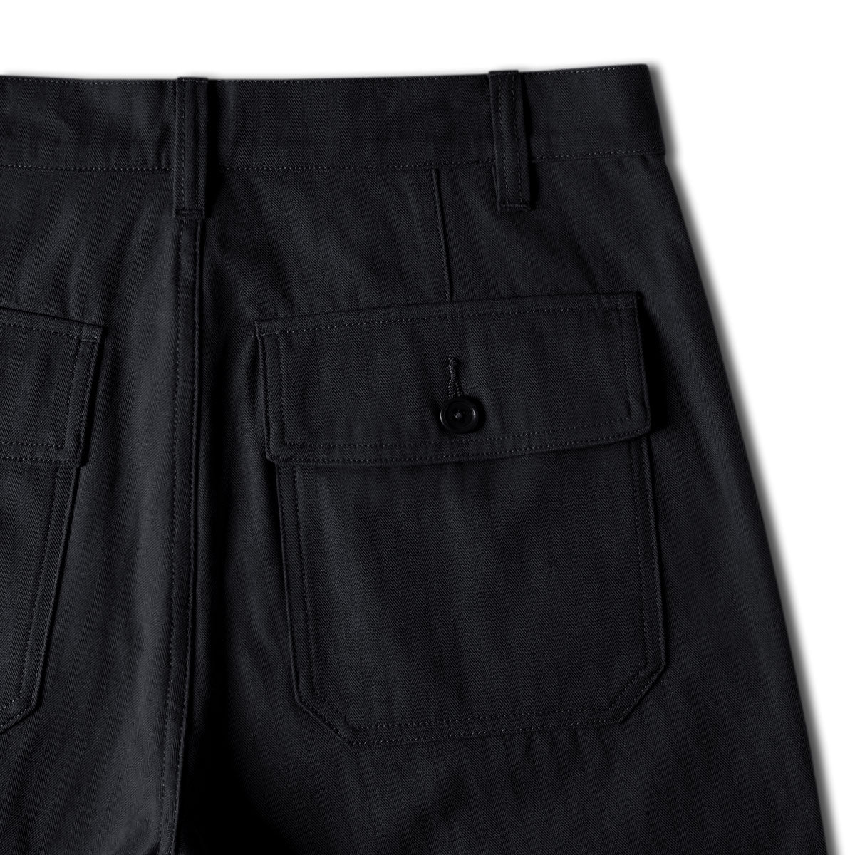 CCS Surplus Herringbone Shorts - Black - Image 8