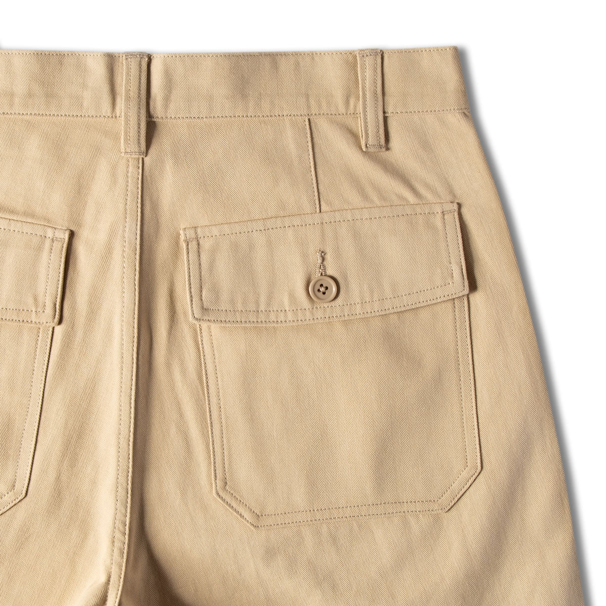 CCS Surplus Herringbone Shorts - Khaki - Image 8