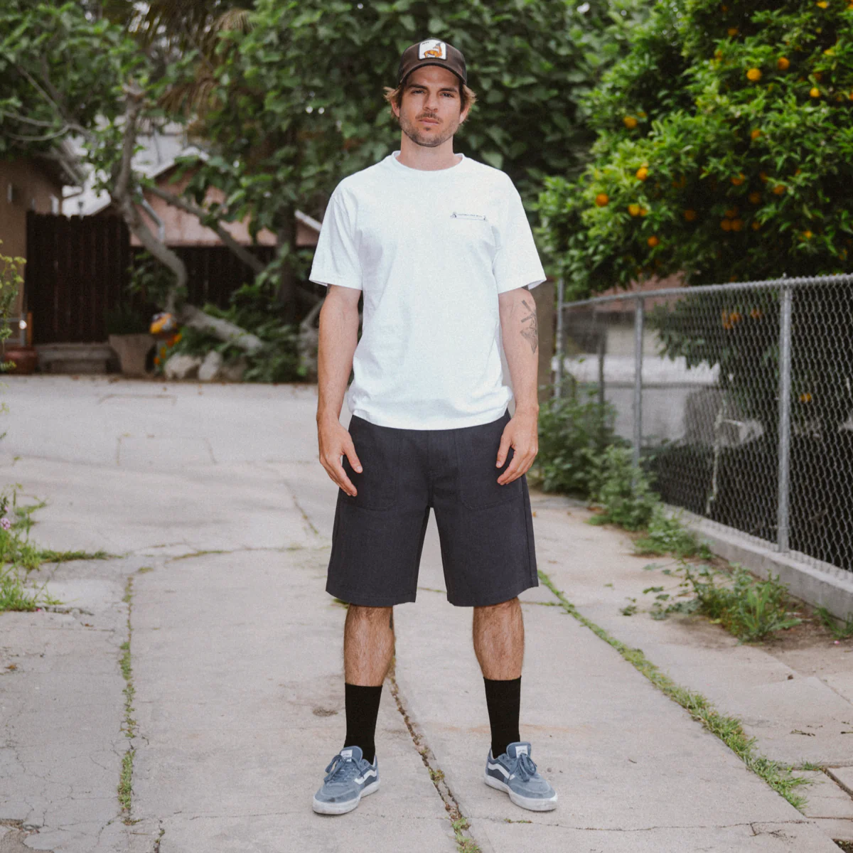 CCS Surplus Herringbone Shorts - Navy - Image 2