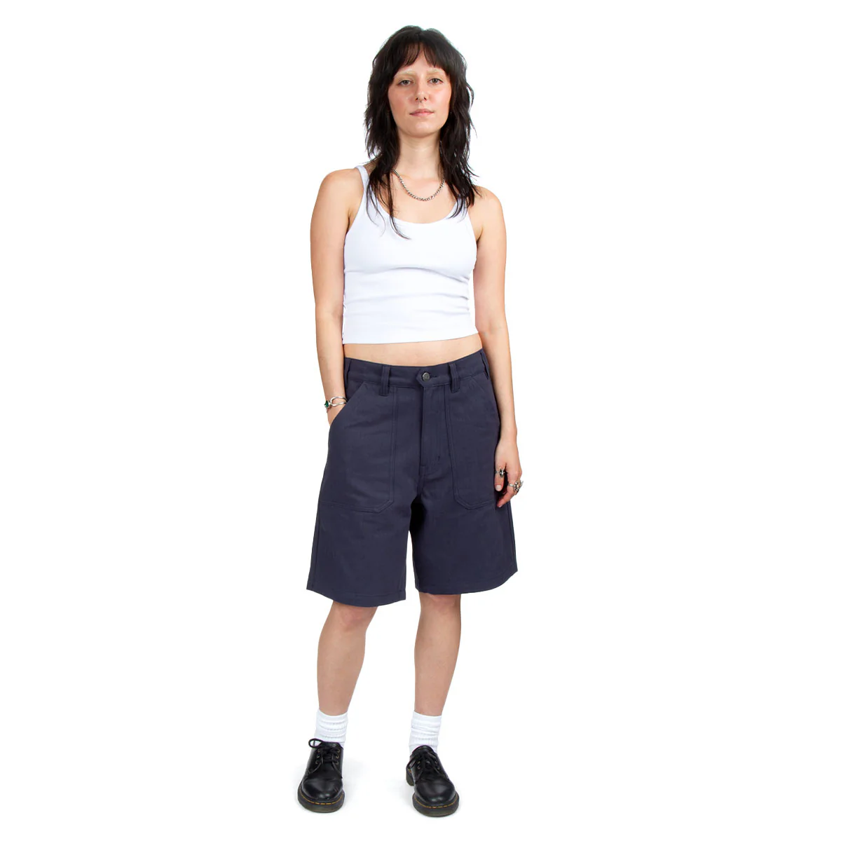 CCS Surplus Herringbone Shorts - Navy - Image 5