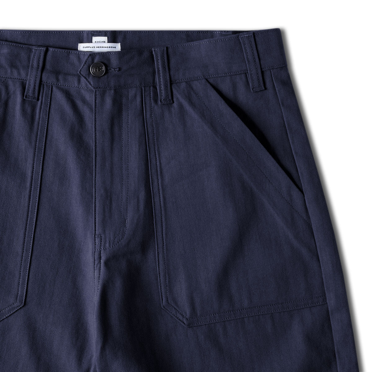 CCS Surplus Herringbone Shorts - Navy - Image 8
