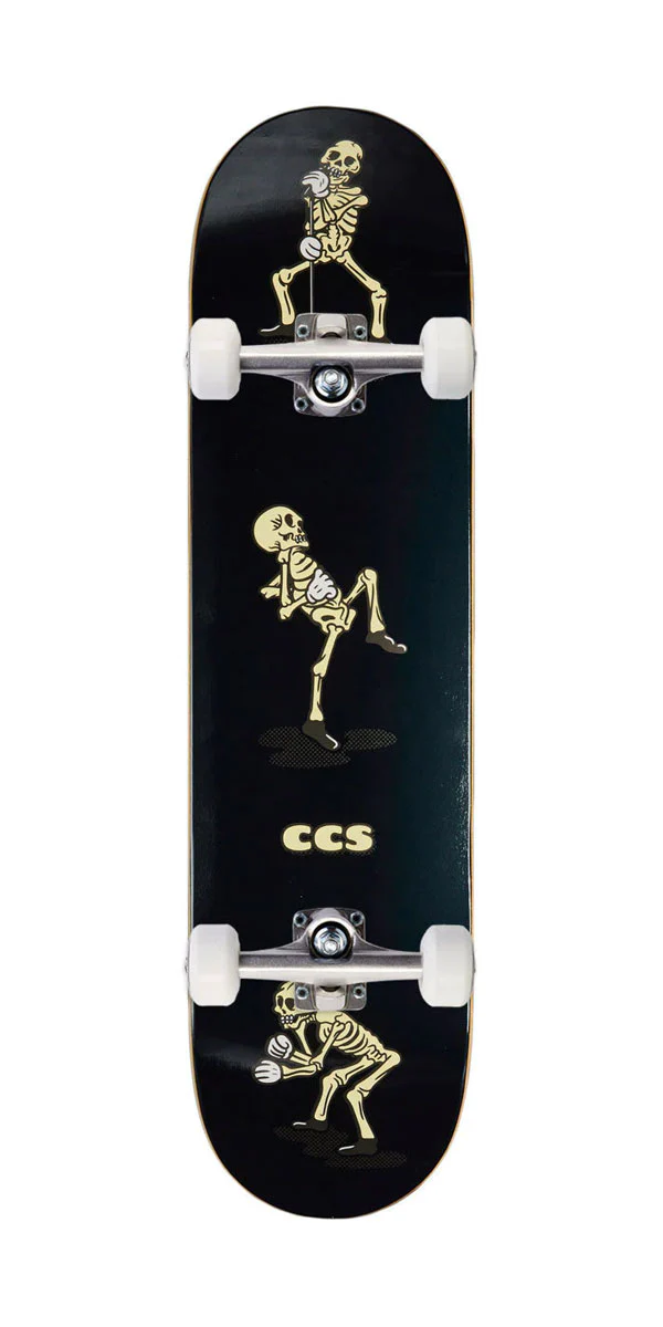 CCS Vine Skeleton Mini Skateboard Complete - Black - Image 7