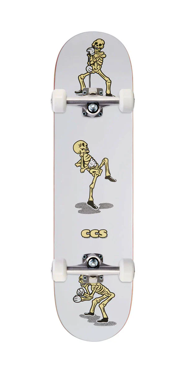 CCS Vine Skeleton Mini Skateboard Complete - White - Image 7