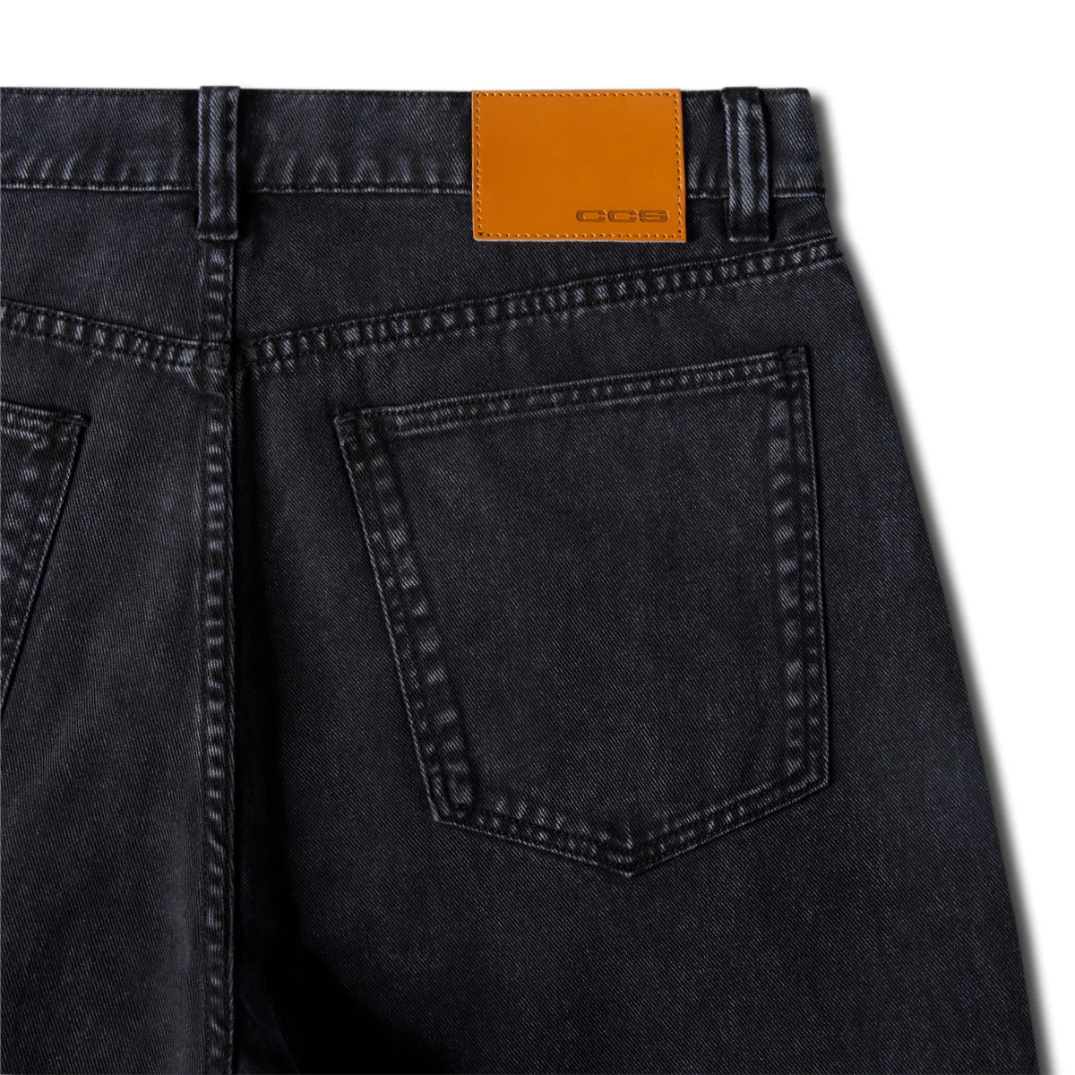 CCS Western Bootcut Denim Jeans - Acid Wash Black - Image 8