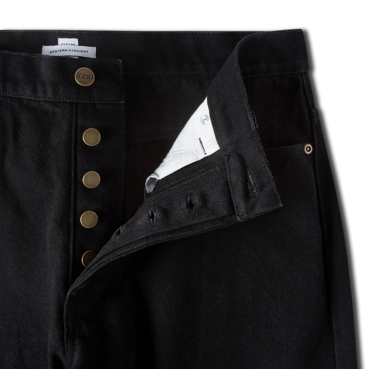 CCS Western Straight Denim Jeans - Black - Image 9