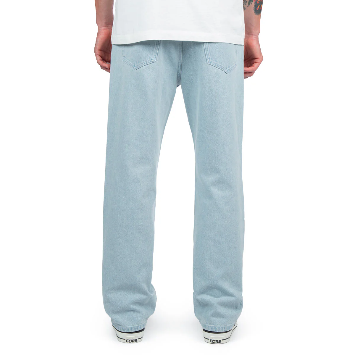 CCS Western Straight Denim Jeans - Bleach Wash - Image 5