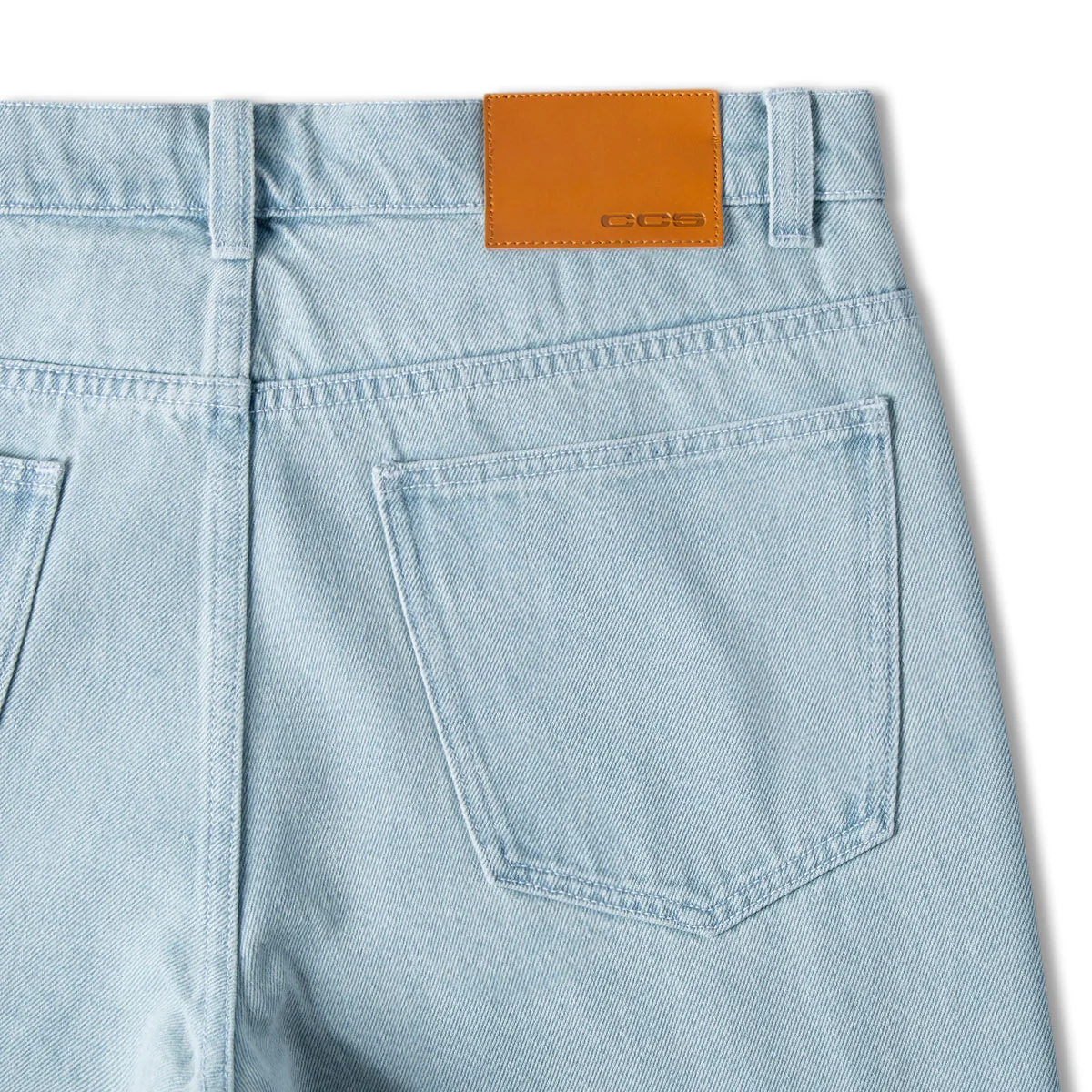CCS Western Straight Denim Jeans - Bleach Wash - Image 8