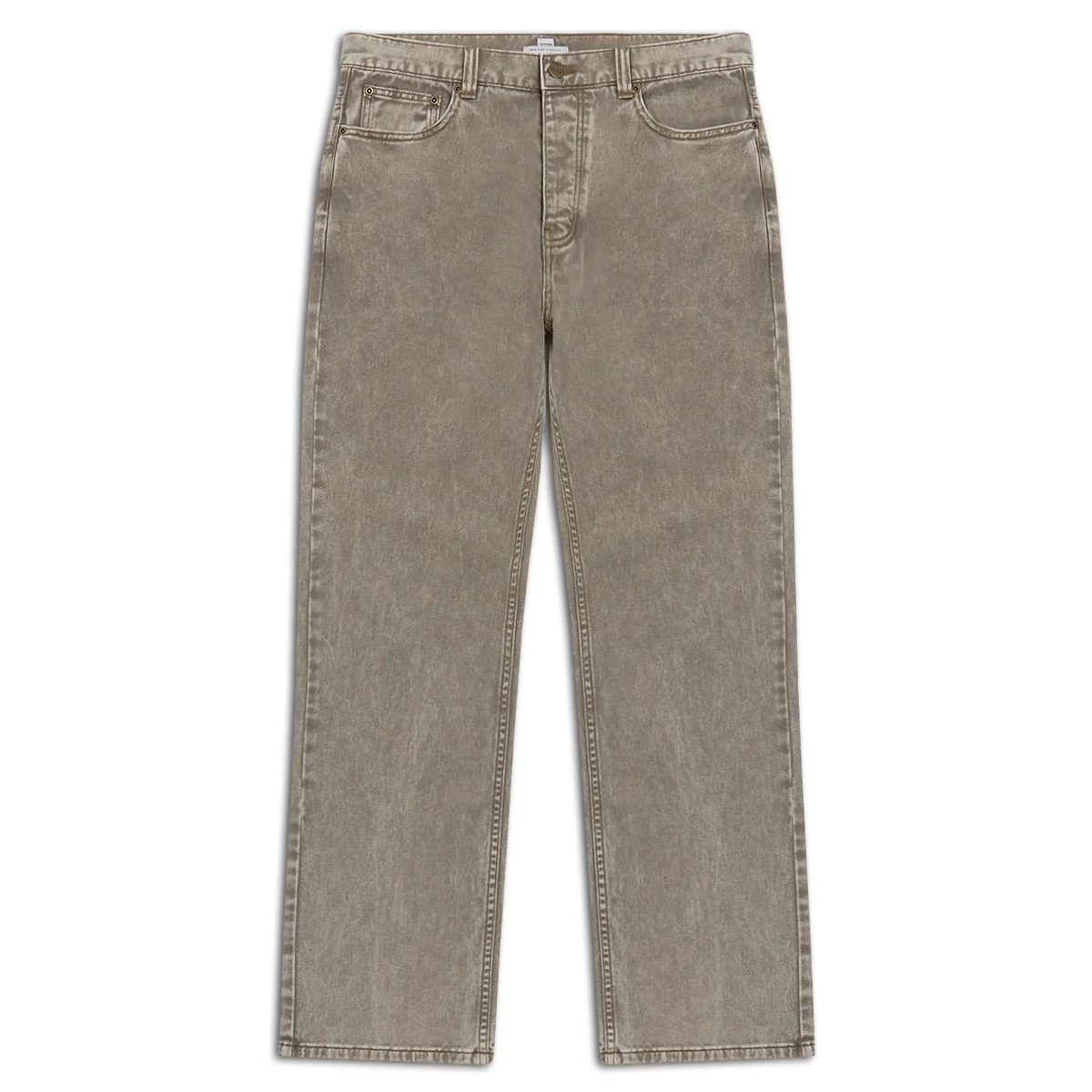 CCS Western Straight Denim Jeans - Faded Brown - Image 3
