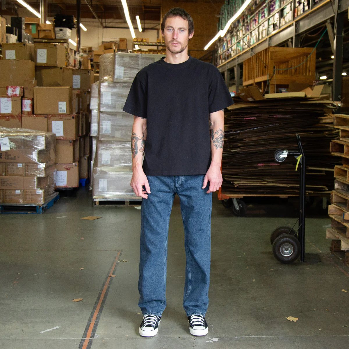 CCS Western Straight Denim Jeans - True Blue - Image 2