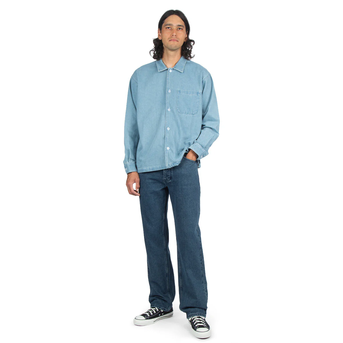 CCS Western Straight Denim Jeans - True Blue - Image 4